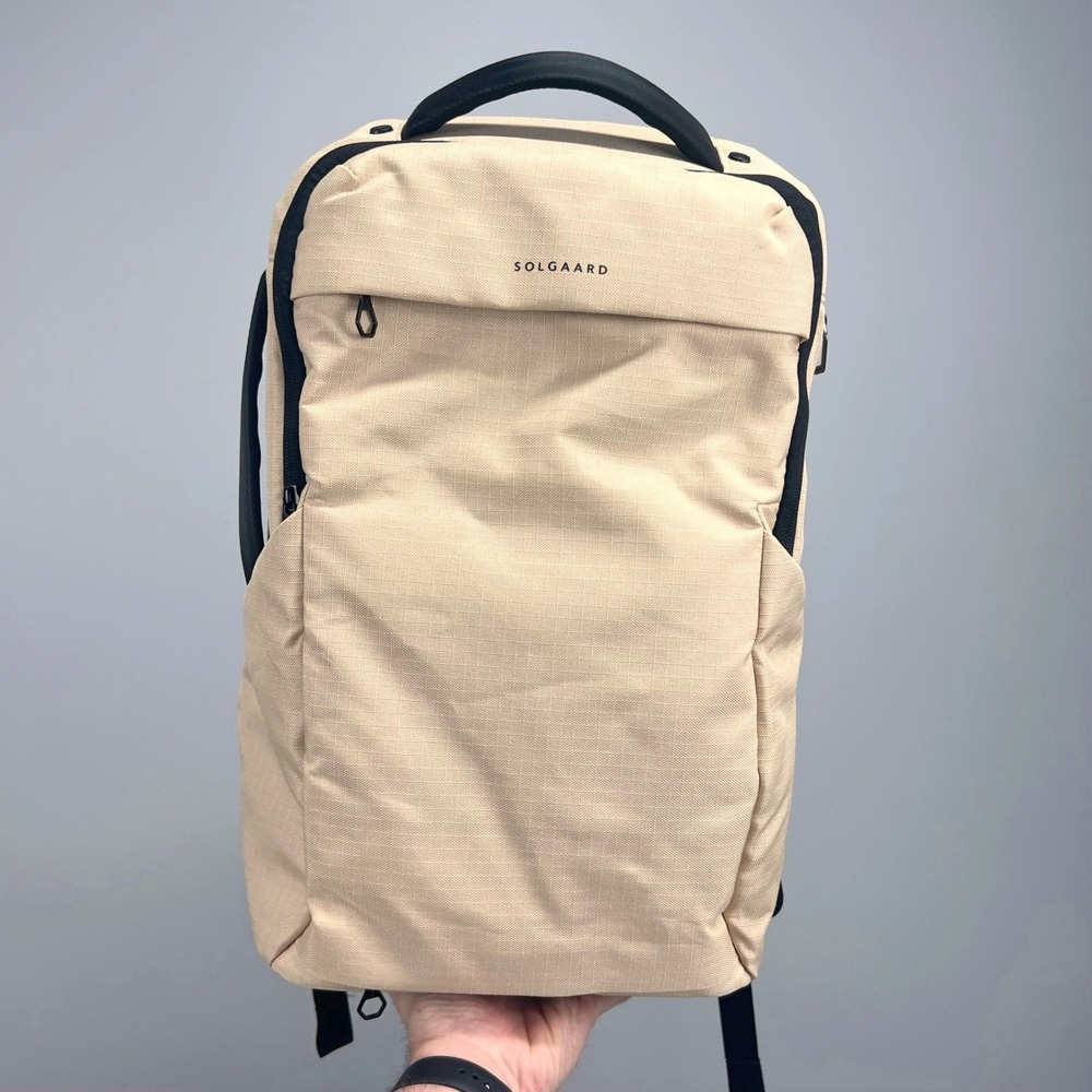 Solgaard‎ The Endeavor Backpack Sand Beige Laptop Travel Bag Mens NWOT